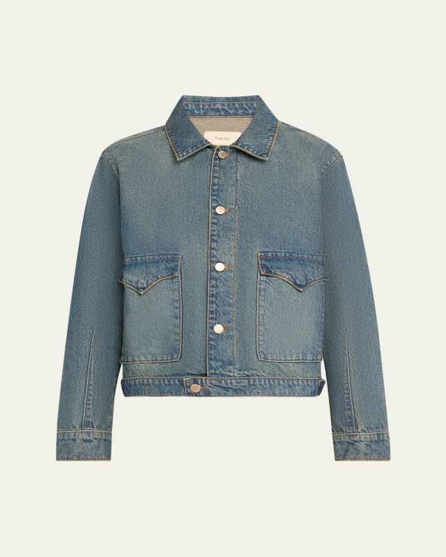 Lillian Boxy Western Denim Jacket